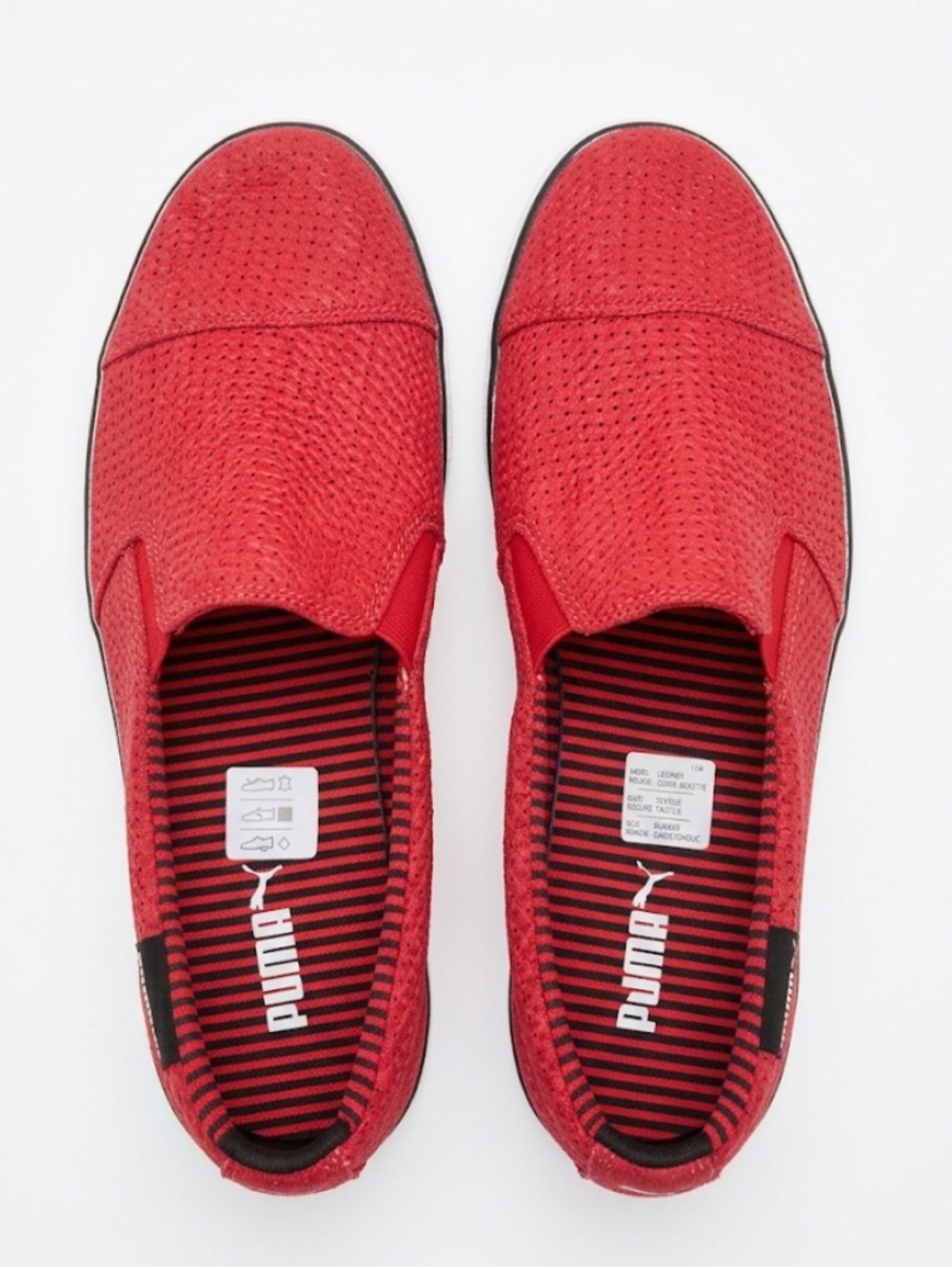 Puma Women's Red Textured Slip-On Shoes  size 9 NWT